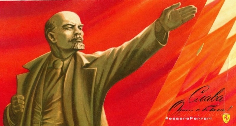 Create meme: posters of the USSR Lenin, ussr lenin, Lenin against the background of the USSR
