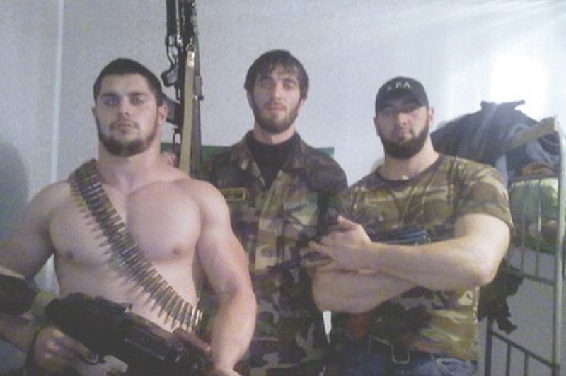 Create meme: Chechnya, chechen kadyrov fighters, chechen