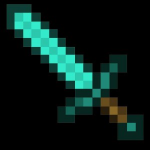 Создать мем: minecraft меч, алмазный меч из майнкрафта, алмазный меч minecraft
