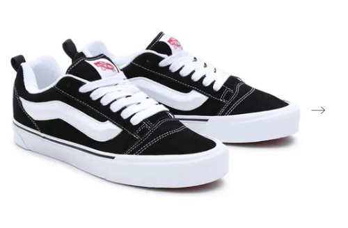 Создать мем: vans knu skool black, vans knu skool black white, вансы