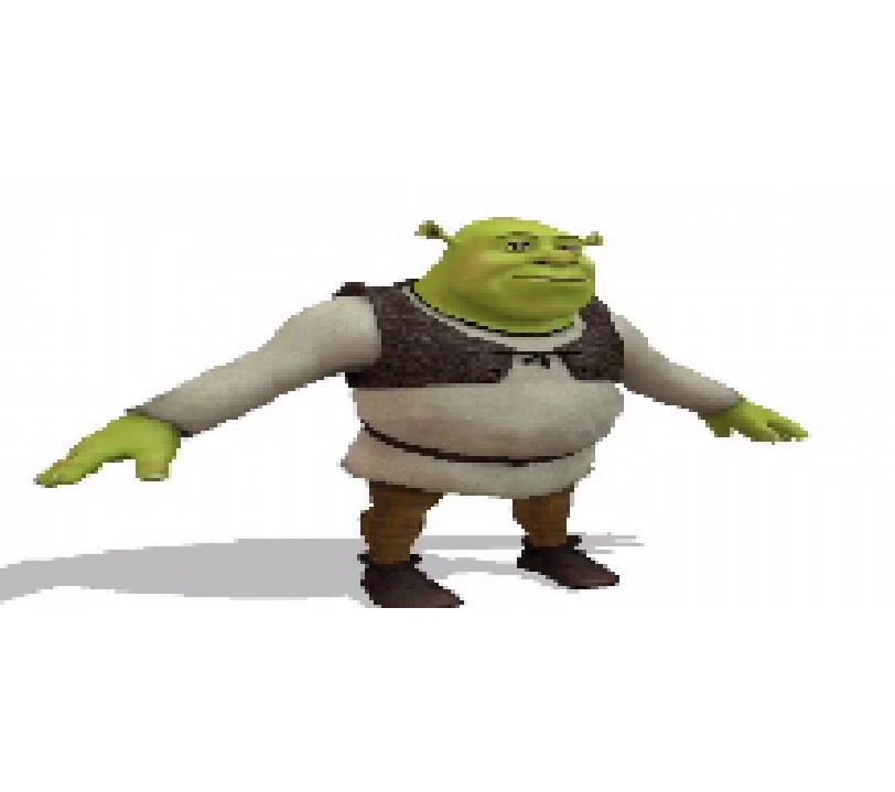 Shrek T Pose Meme, HD Png Download , Transparent Png Image - PNGitem