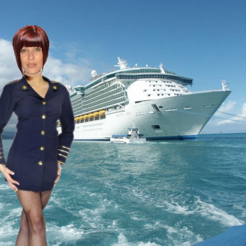 Создать мем "А (А, cruise ship, royal caribbean)" .