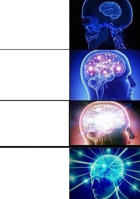 Create meme: brain meme, glowing brain meme, brain explode meme