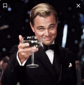 Create meme: Gatsby DiCaprio, Leonardo DiCaprio with a glass of, Gatsby DiCaprio with a glass of