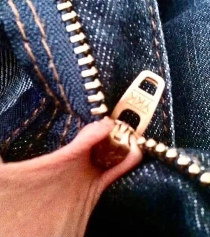 Create meme: zipper on jeans, zipper on clothes, unbuttoned zipper on jeans