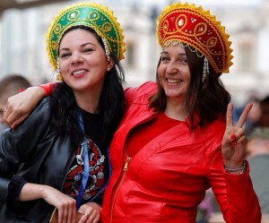 Create meme: Russian girl in the headdress, people