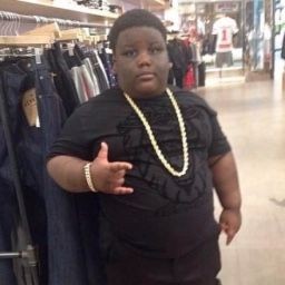 Create meme: fat black boy, please stop, fat dark-skinned boy