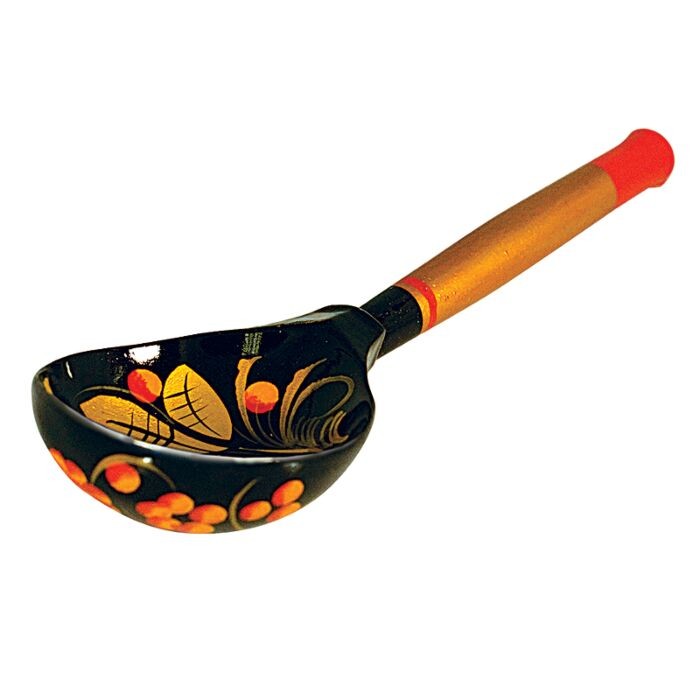 Create meme: khokhloma spoon, wooden spoon of khokhloma, big khokhloma spoon