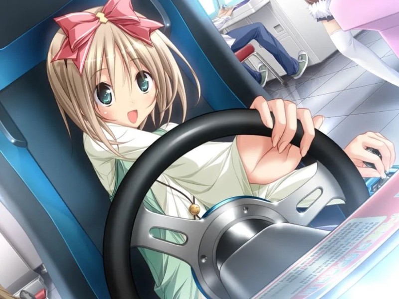 Создать мем: аниме, аниме тянка с машиной, аниме девушки и машины
