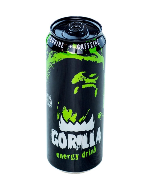 Создать мем: напиток энергетический gorilla 0,45 ж/б, энергетический напиток “gorilla” 0,45 л, 0.45л энергетический напиток горилла