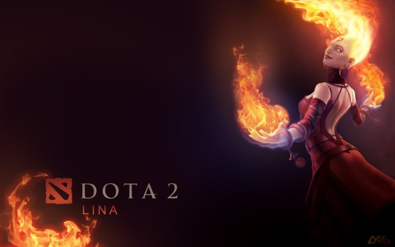 Create meme: game dota 2 , Lina dota, lina dota 2