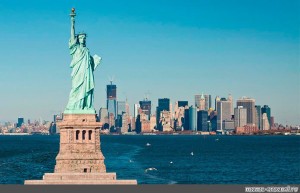 Создать мем: нью-йорк сити статуя свободы, нью-йорк, статуя свободы