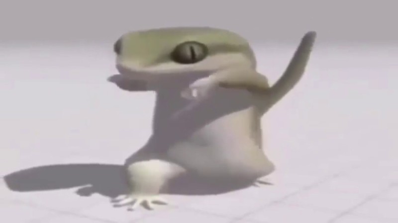 Create meme: Gecko , lizard vitaly flexit, lizard flexit