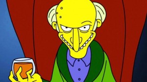 Create meme: the evil Montgomery burns, the simpsons burns, Mr burns