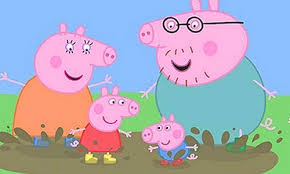 Create meme: pepa, mommy pig, daddy pig