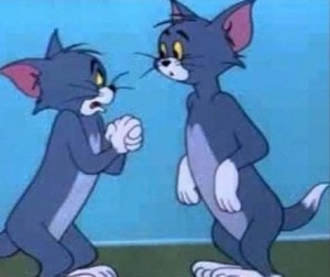 Create meme: tom and jerry cartoon, tom and jerry tom, Tom and Jerry meme two Jerry and Tom