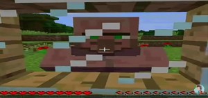 Create meme: minecraft PE, screenshot, a resident in minecraft