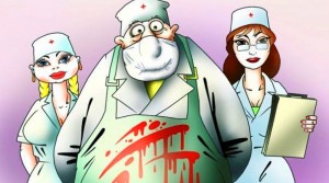 Создать мем: врач рисунок смешной, злые анекдоты про врачей, с днем медицинского