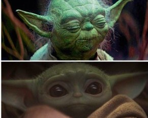 Create meme: baby Yoda, little iodine, iodine