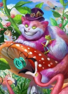 Создать мем: чеширский котик, Алиса в Стране чудес, чеширский кот