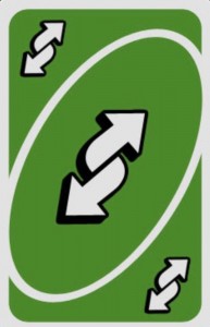 Create meme: UNO reverse, uno reverse card, card UNO reverse