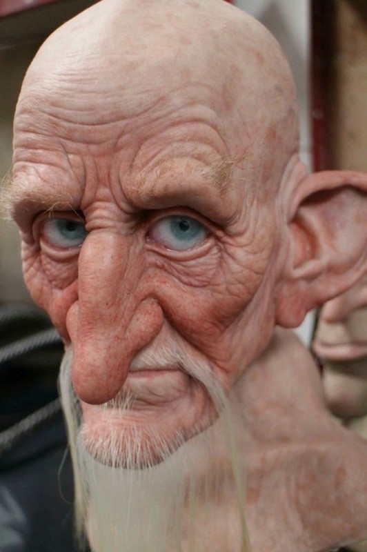 Create meme: the face of an old man made of polymer clay, doll face, faces of old people dolls