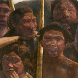 Create meme: the Denisova ancient man, the denisovans and the Neanderthals, people the denisovans