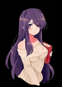 Create meme: Yuri doki doki, yuri doki doki, ddlc yuri