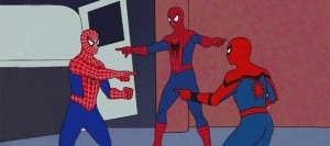 Создать мем: человека паука нет пути домой, мем 2 человека паука, spider man no way home 2021