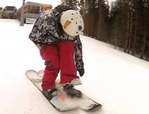 Create meme: skiing, snowboard