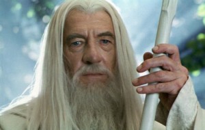 Create meme: Gandalf the white