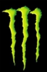 Создать мем: энергетик монстр надпись, monster energy красный, монстер энерджи