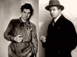 Create meme: Vladimir Mayakovsky, Sergei Yesenin