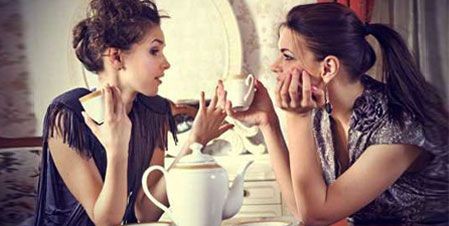 Create meme: girlfriends at tea, friends over a cup of tea, girlfriends over a cup of coffee