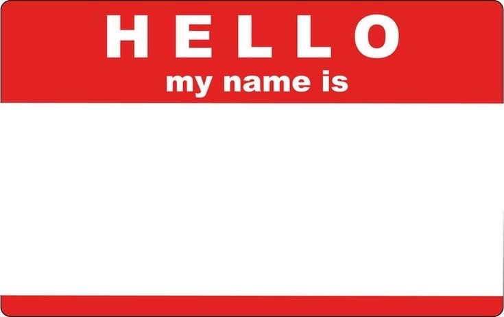 Создать мем: стикеры hello my name, наклейка hello my name is, стикеры для граффити hello my name is