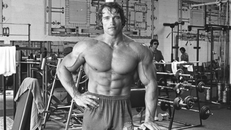 Create meme: arnold schwarzenegger is a bodybuilder, Arnold Schwarzenegger in his youth, Arnold Schwarzenegger workout