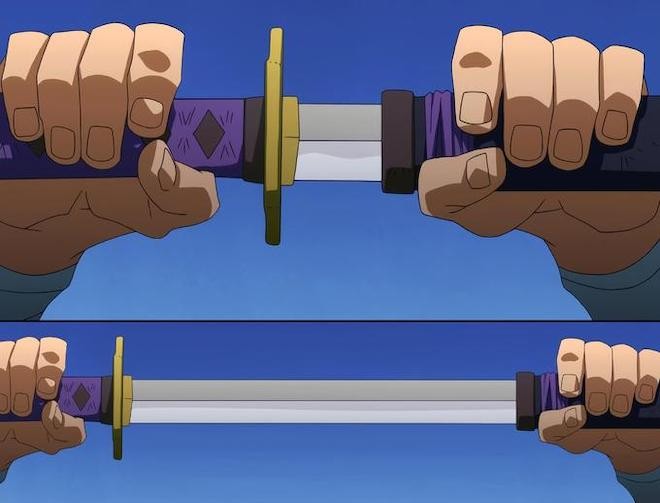 Создать мем: катана из аниме, гуррен лаганн меч, меч меч