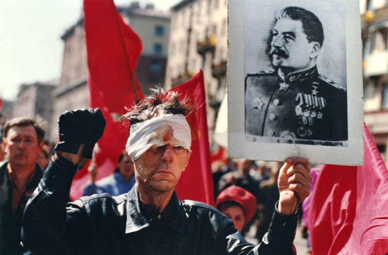 Create meme: Bloody May Day 1993, Joseph Stalin , the constitutional crisis of 1993 in Russia