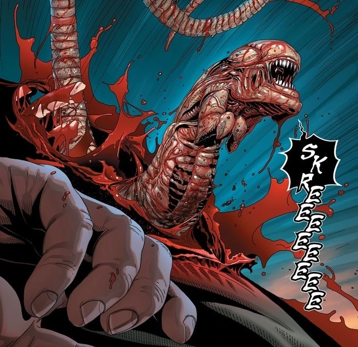Create meme: Carnage raged comic, venom eddie brock marvel, venom 