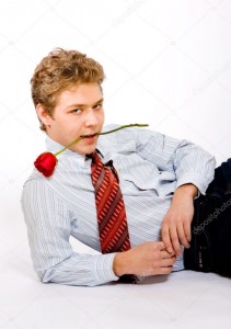 Create meme: a man with a rose in his mouth, man in suit with rose, young man