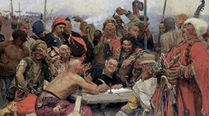 Create meme: Ilya Repin Cossacks