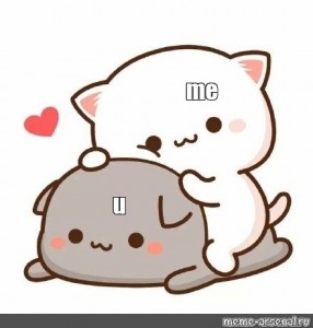Create meme "cute pictures of cats about love, kawaii cats, cats kawaii