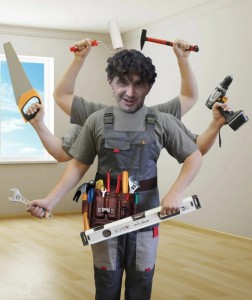 Create meme: nerf, the handyman, house master