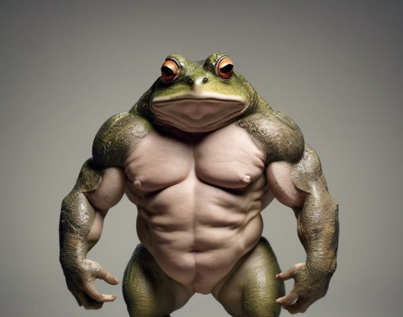 Create meme: toad , frog toad, The jock frog