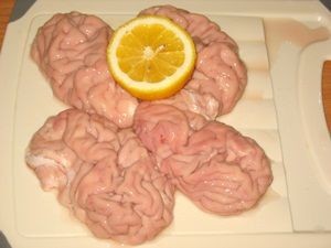 Создать мем: свиные мозги, мозг, говяжьи мозги