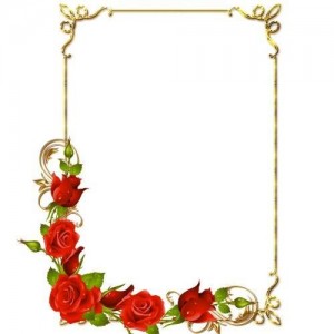 Create meme: frames, frame of roses, greeting frame
