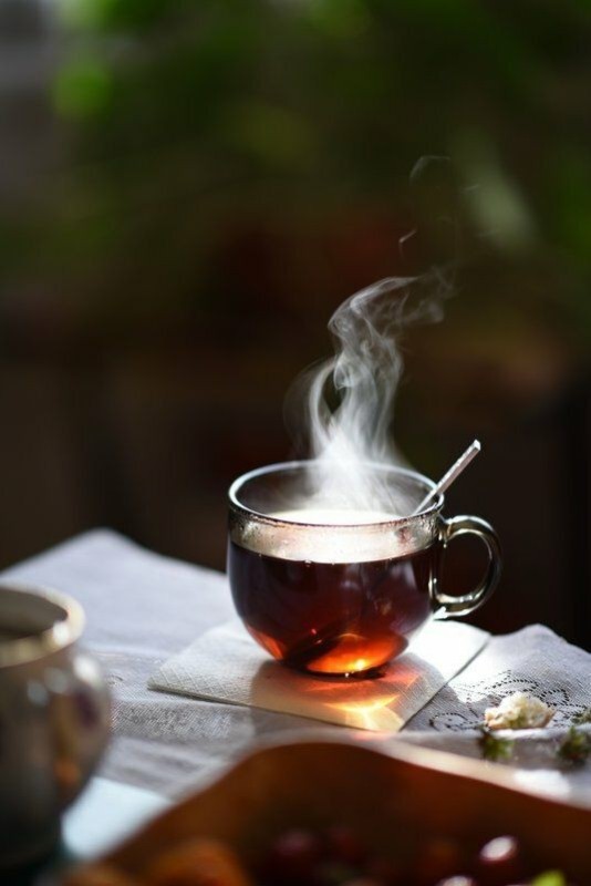 Create meme: hot tea , a cup of hot tea, morning cup of tea