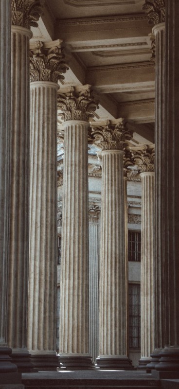 Create meme: reinsurance underwriting guidelines, nonfiction, Kazan Cathedral colonnade