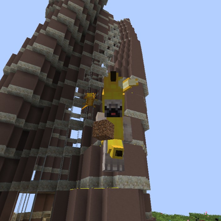 Create meme: minecraft , spiral tower minecraft, minecraft observation tower