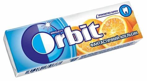 Create meme: Chewing gum orbits a fantastic orange, chewing gum orbit , gum orbit 